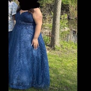 Plus size prom dress